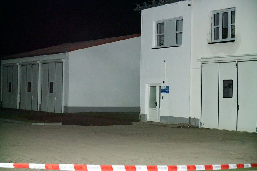 Erdfall auf dem Katastrophenschutzgel&auml;nde