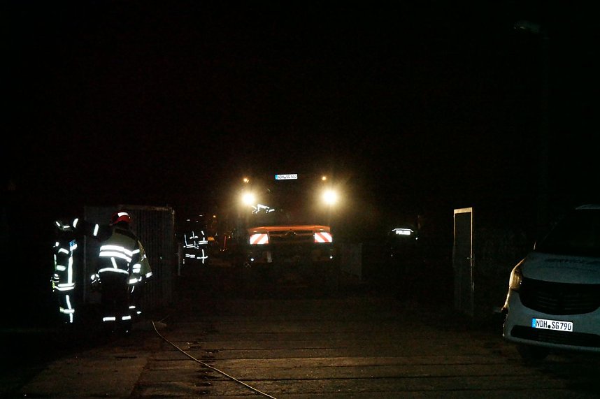 Erdfall auf dem Katastrophenschutzgel&auml;nde