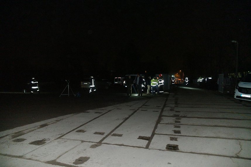 Erdfall auf dem Katastrophenschutzgel&auml;nde