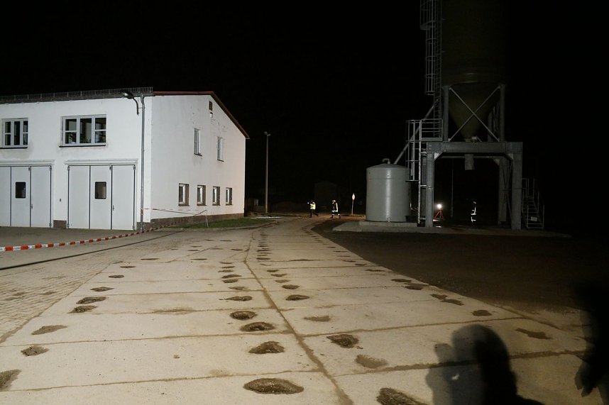 Erdfall auf dem Katastrophenschutzgel&auml;nde