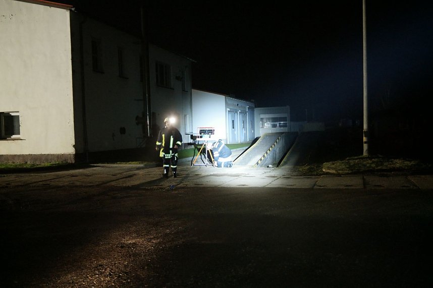 Erdfall auf dem Katastrophenschutzgel&auml;nde