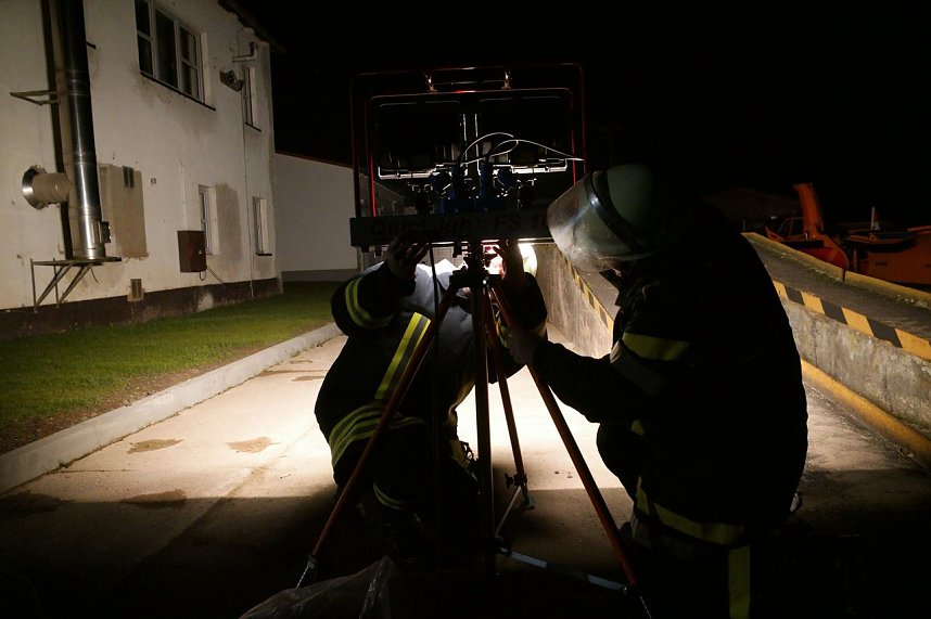 Erdfall auf dem Katastrophenschutzgel&auml;nde