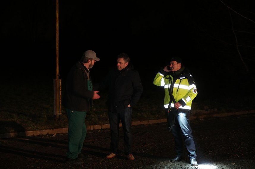 Erdfall auf dem Katastrophenschutzgel&auml;nde