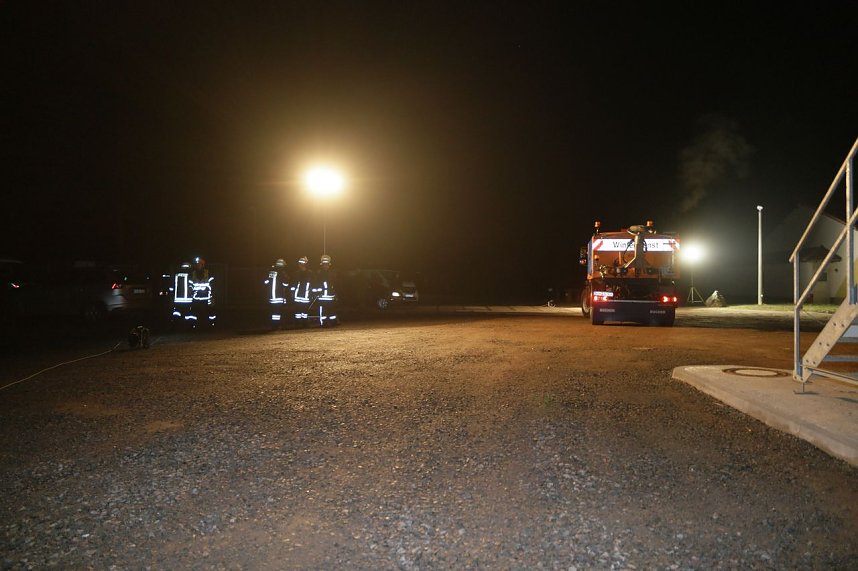 Erdfall auf dem Katastrophenschutzgel&auml;nde