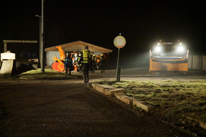 Erdfall auf dem Katastrophenschutzgel&auml;nde