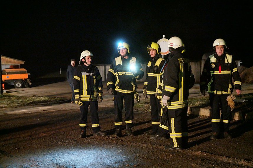 Erdfall auf dem Katastrophenschutzgel&auml;nde