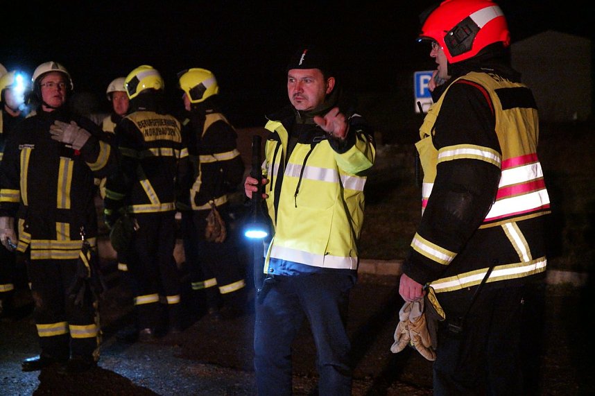 Erdfall auf dem Katastrophenschutzgel&auml;nde