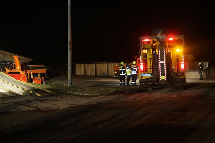 Erdfall auf dem Katastrophenschutzgel&auml;nde