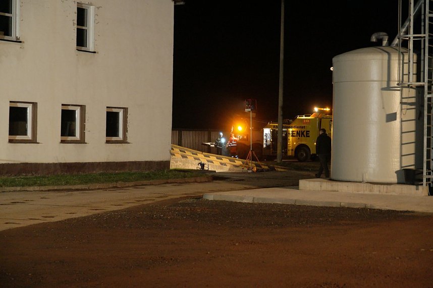 Erdfall auf dem Katastrophenschutzgel&auml;nde