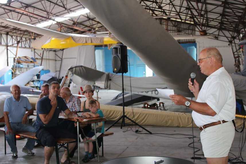 Segelflieger am Himmel Nordth&uuml;ringens