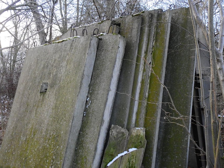 Peter Blei in den Ruinen der Schuhfabrik in Wiehe