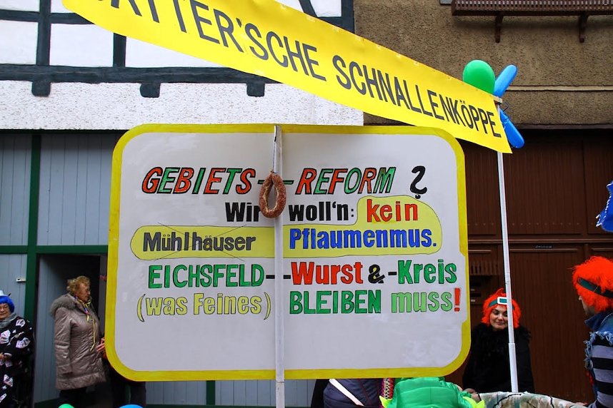 Stra&szlig;enumzug in Breitenworbis