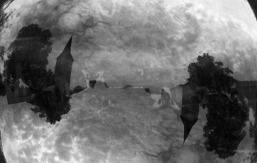 Spiegelbild in Seifenblase