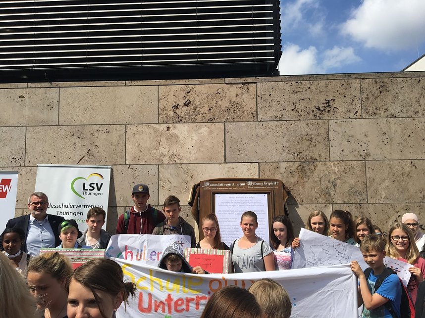 50 Demonstranten kamen aus dem Landkreis Nordhausen