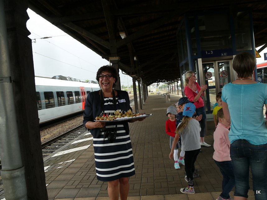 Neuen Zug in Leinefelde begr&uuml;&szlig;t