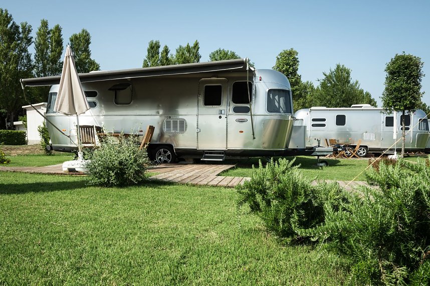 Airstreams auf Camping Ca'Savio