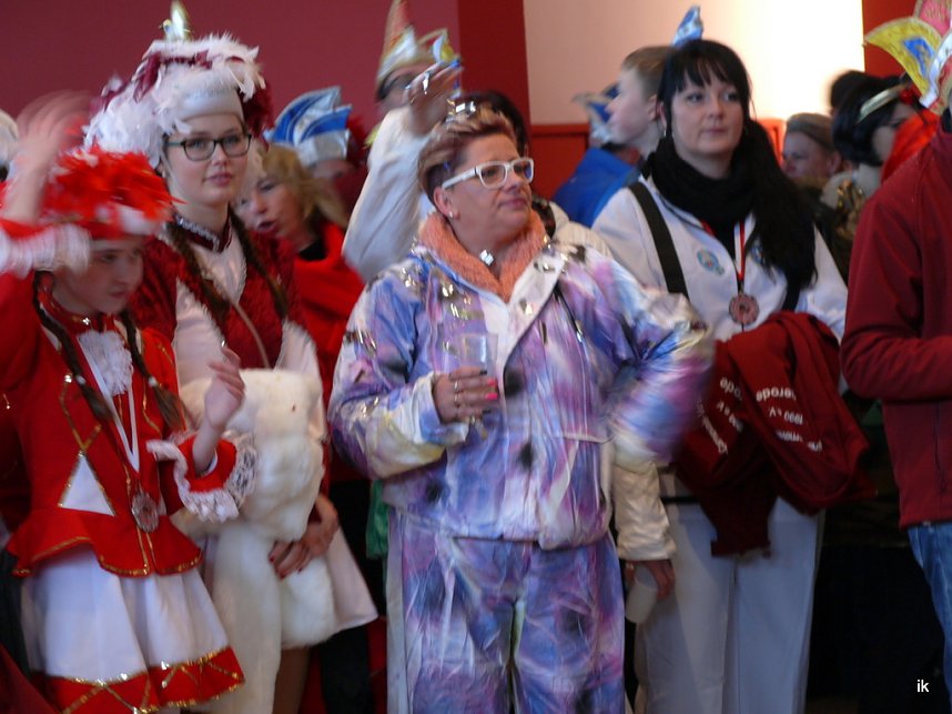 Empfang im Foyer am Rosenmontag