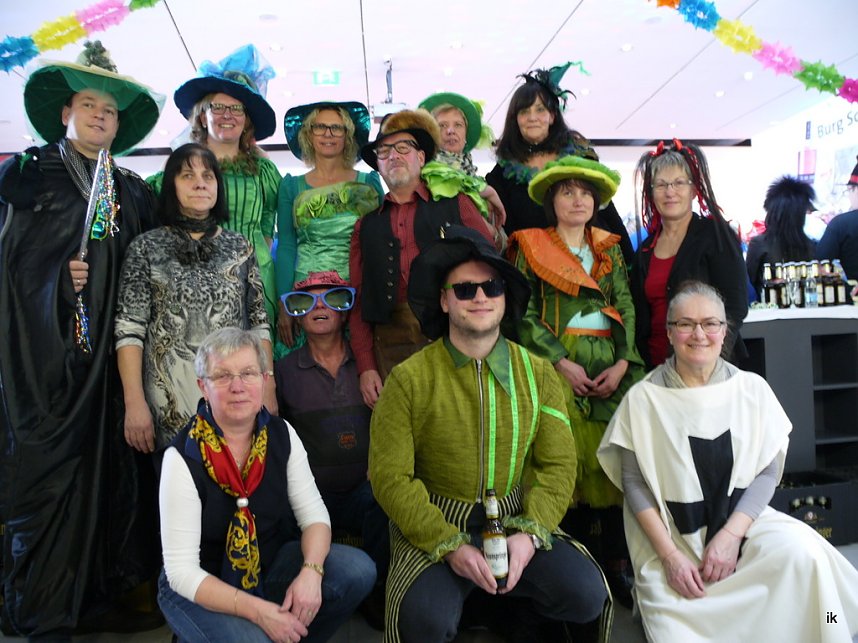 Empfang im Foyer am Rosenmontag