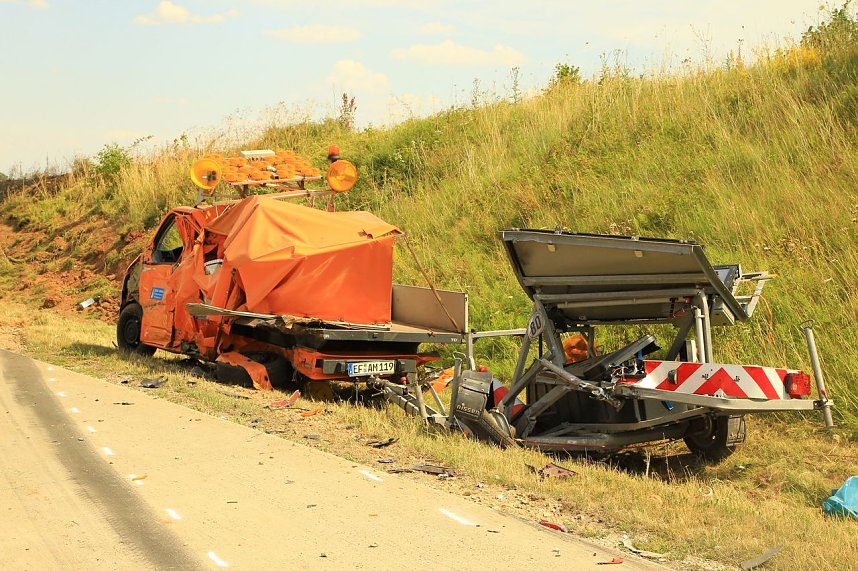 Ein Toter bei Unfall auf der A 38