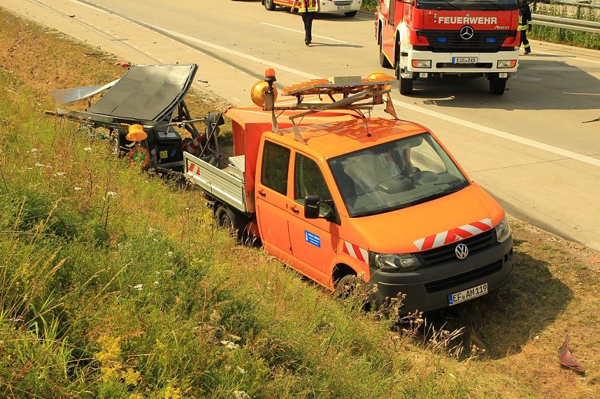Ein Toter bei Unfall auf der A 38