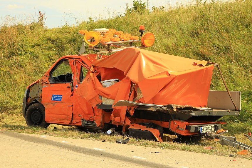 Ein Toter bei Unfall auf der A 38