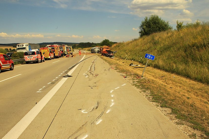 Ein Toter bei Unfall auf der A 38