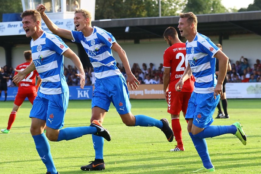 Wacker Nordhausen mit ersten Sieg in einem Heimspiel. 3:0 gegen Meuselwitz im ersten Th&uuml;ringen-Derby der Saison