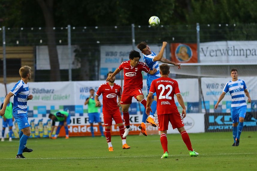 Wacker Nordhausen mit ersten Sieg in einem Heimspiel. 3:0 gegen Meuselwitz im ersten Th&uuml;ringen-Derby der Saison
