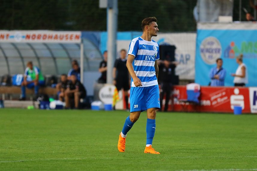 Wacker Nordhausen mit ersten Sieg in einem Heimspiel. 3:0 gegen Meuselwitz im ersten Th&uuml;ringen-Derby der Saison