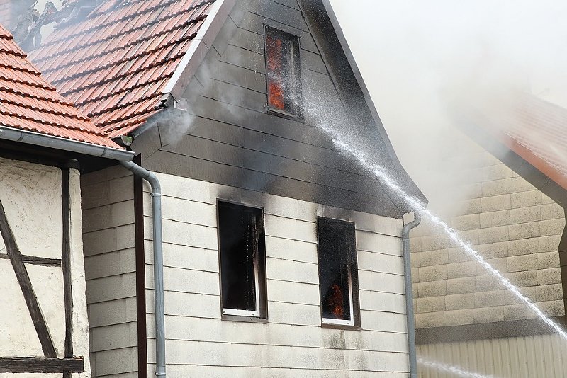 Wohnhausbrand in Buhla