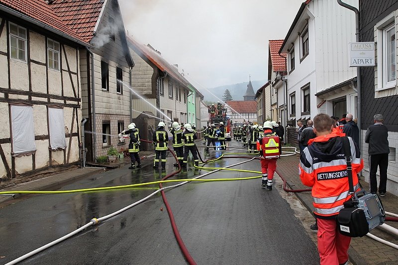 Wohnhausbrand in Buhla