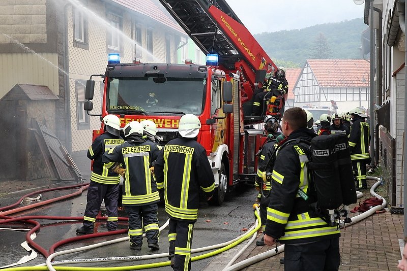 Wohnhausbrand in Buhla