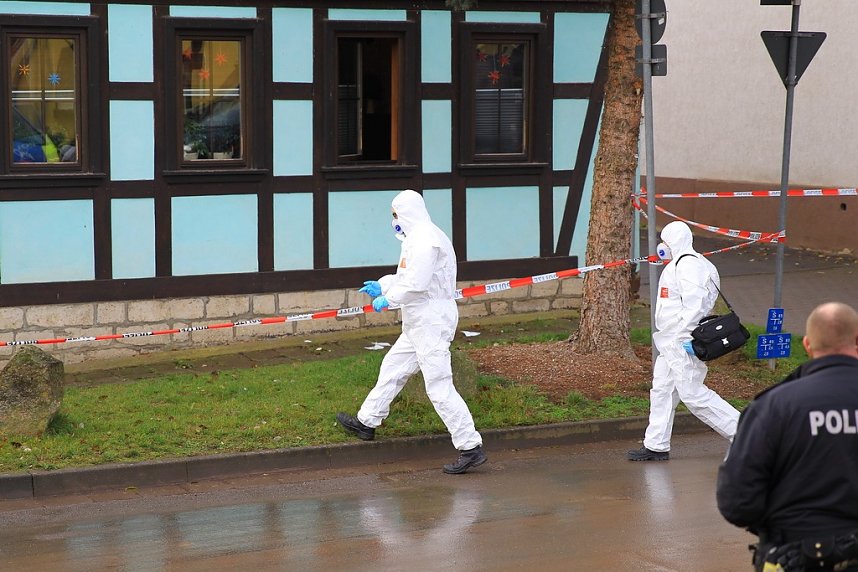 Gro&szlig;einsatz der Polizei in Berka