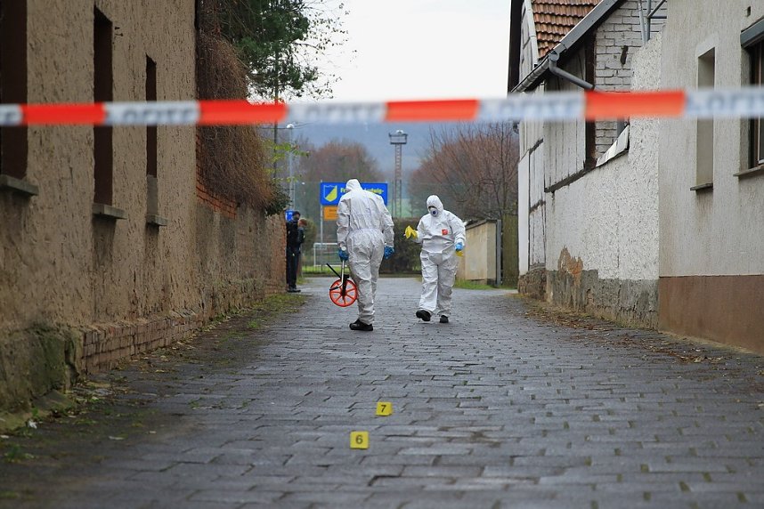 Gro&szlig;einsatz der Polizei in Berka