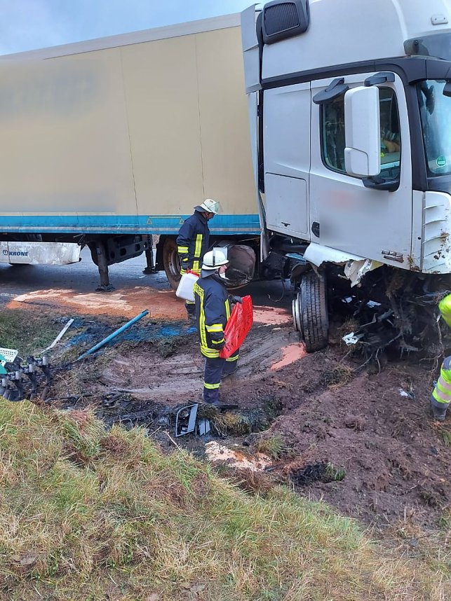 LKW-Bergung bei Oberspier