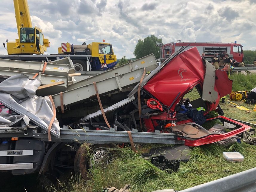 Folgenschwerer Unfall auf der A 38