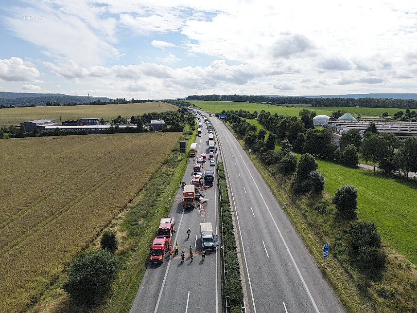 Schwerer Unfall auf der A38