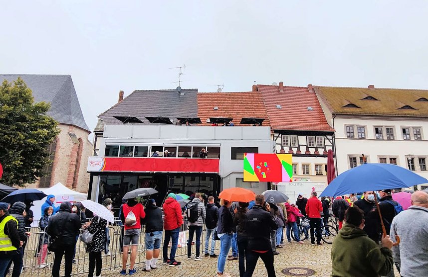 Start zur zweiten Etappe der Deutschland Tour