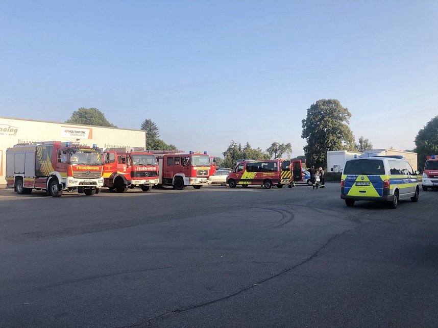 Gro&szlig;einsatz bei Mackenrode nach vermeintlichen Flugunfall