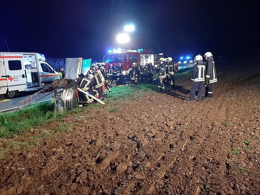 Schwerer Verkehrsunfall bei Gerbershausen