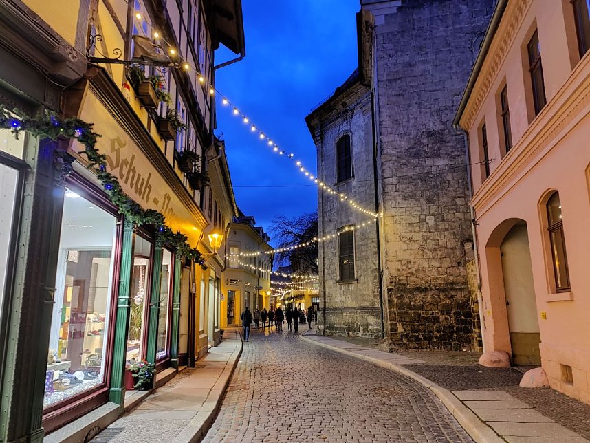 Auf dem Quedlinburger Weihnachtsmarkt