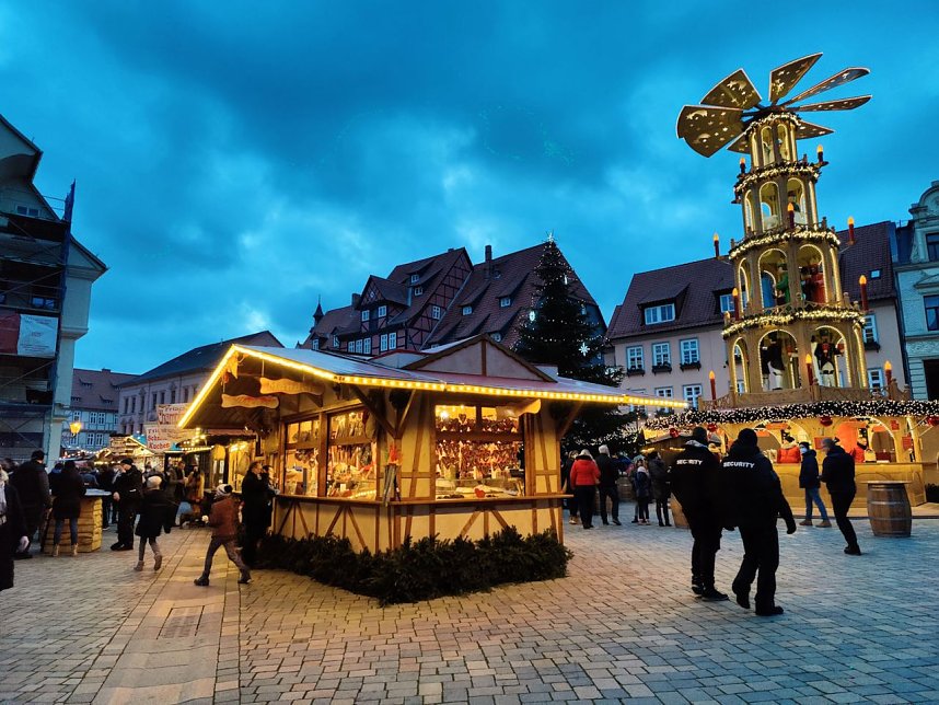 Auf dem Quedlinburger Weihnachtsmarkt
