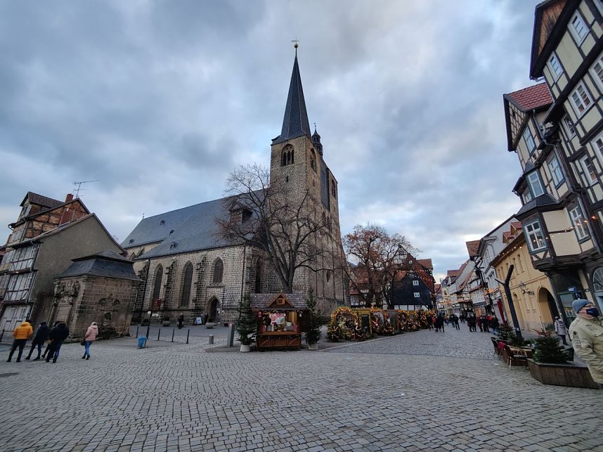 Auf dem Quedlinburger Weihnachtsmarkt