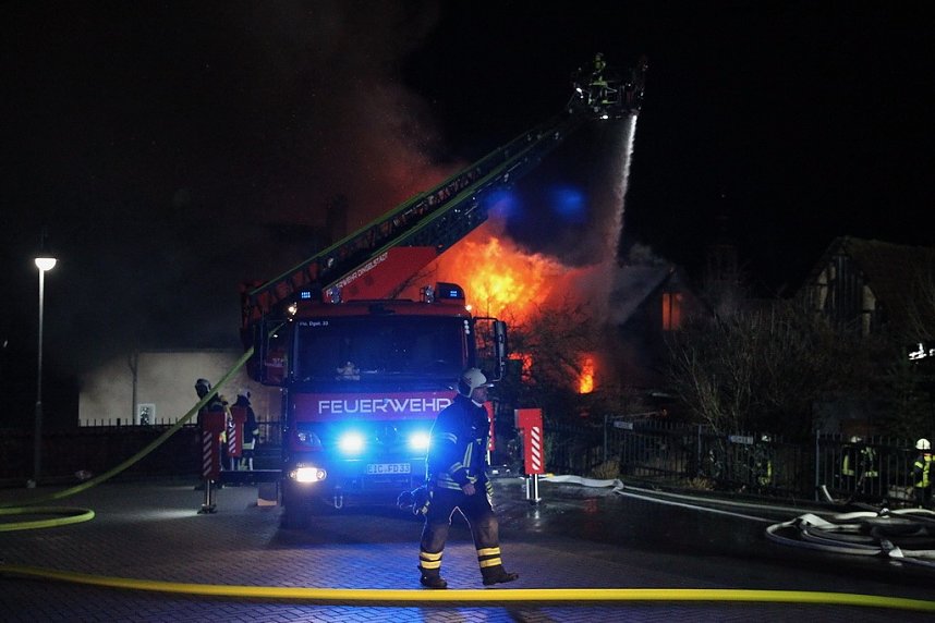 Gro&szlig;einsatz f&uuml;r die Feuerwehr in Kirchworbis
