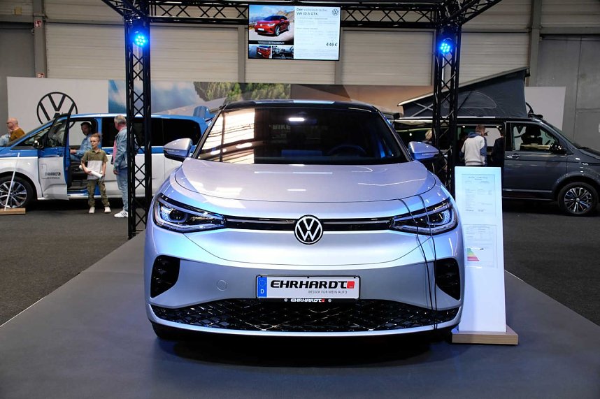 Peter Blei unterwegs auf der Erfurter Automobilmesse