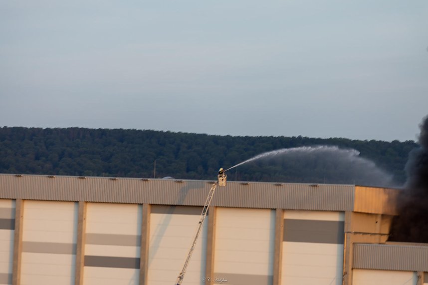 Impressionen vom Brandort in Bleicherode