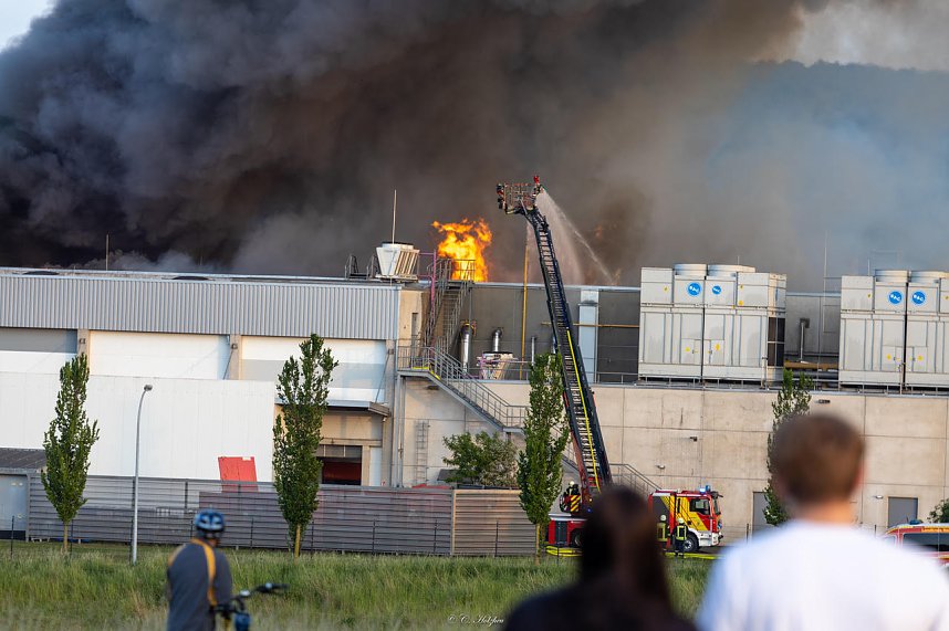 Impressionen vom Brandort in Bleicherode