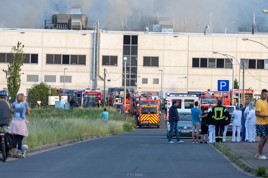 Impressionen vom Brandort in Bleicherode