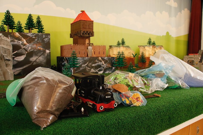 Playmobil-Ausstellung in Bleicherode kurz vor der Er&ouml;ffnung