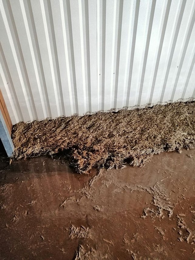 Feuerwehr im Einsatz nach Starkregen bei Breitenworbis